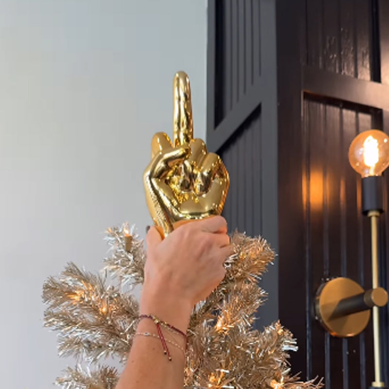 Christmas Middle Finger Decoration