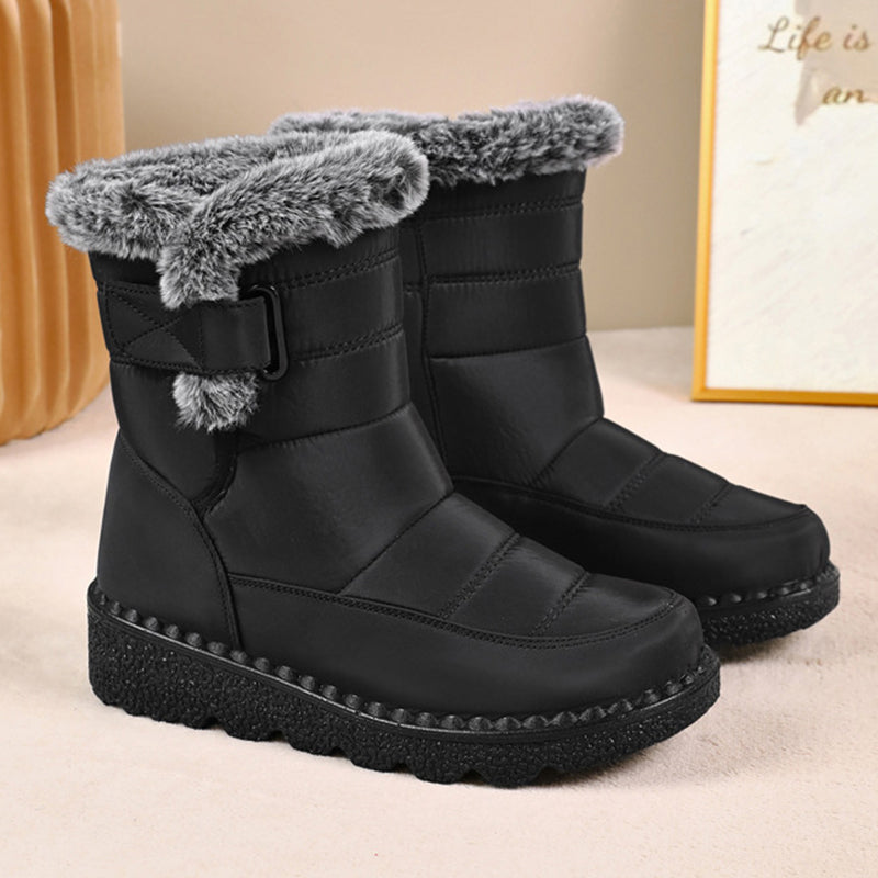 Mid-Calf Cotton High Boots For Women