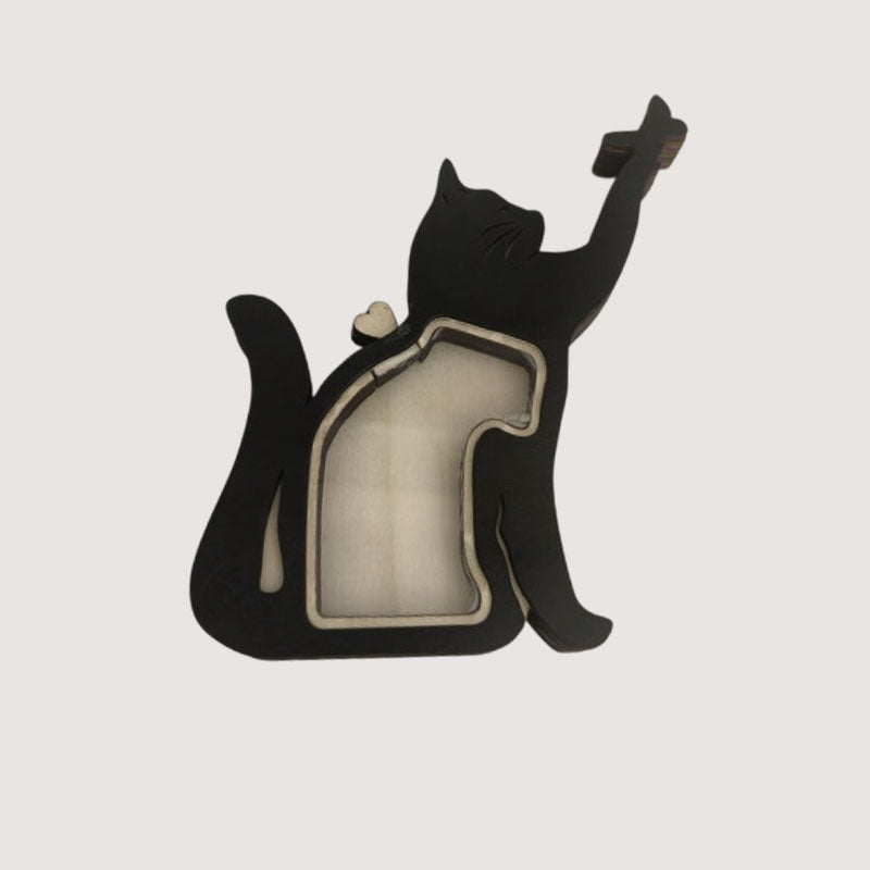 Handgefertigte Aufbewahrungsbox aus Holz für Tierhaare