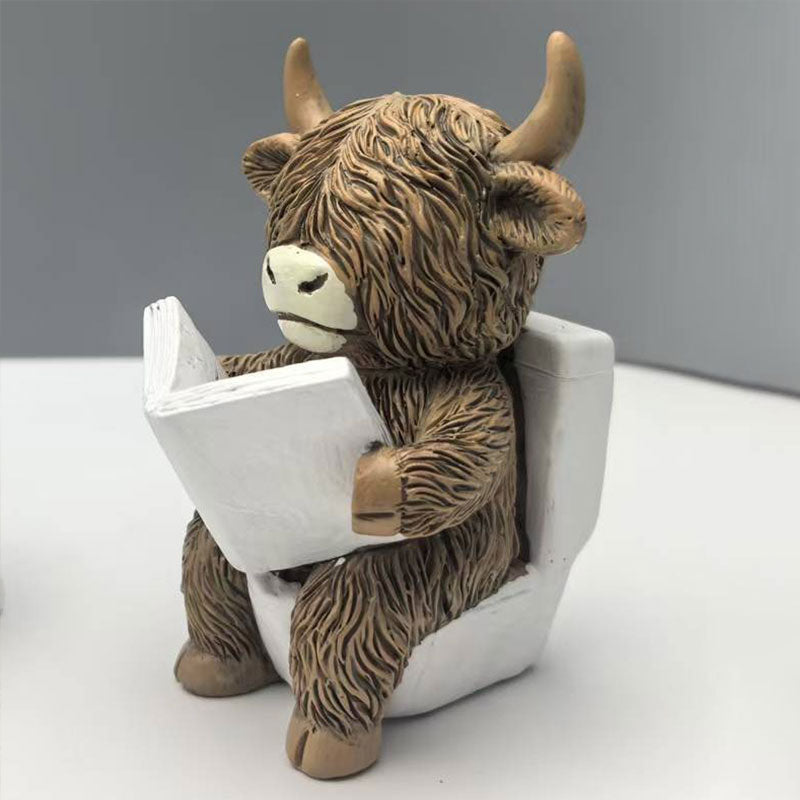 🐮 Badkamerdecoratie met Schotse hooglandkoeien