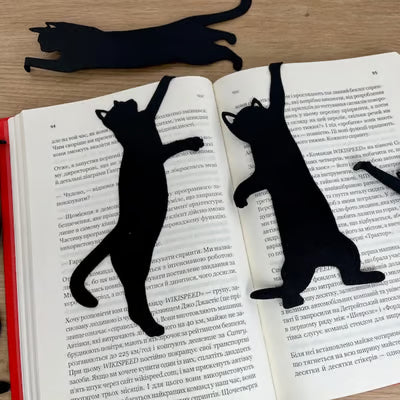 🏆Last day 49% off🔥😹5 Pieces Metal Bookmarks In The Shape Of A Cat