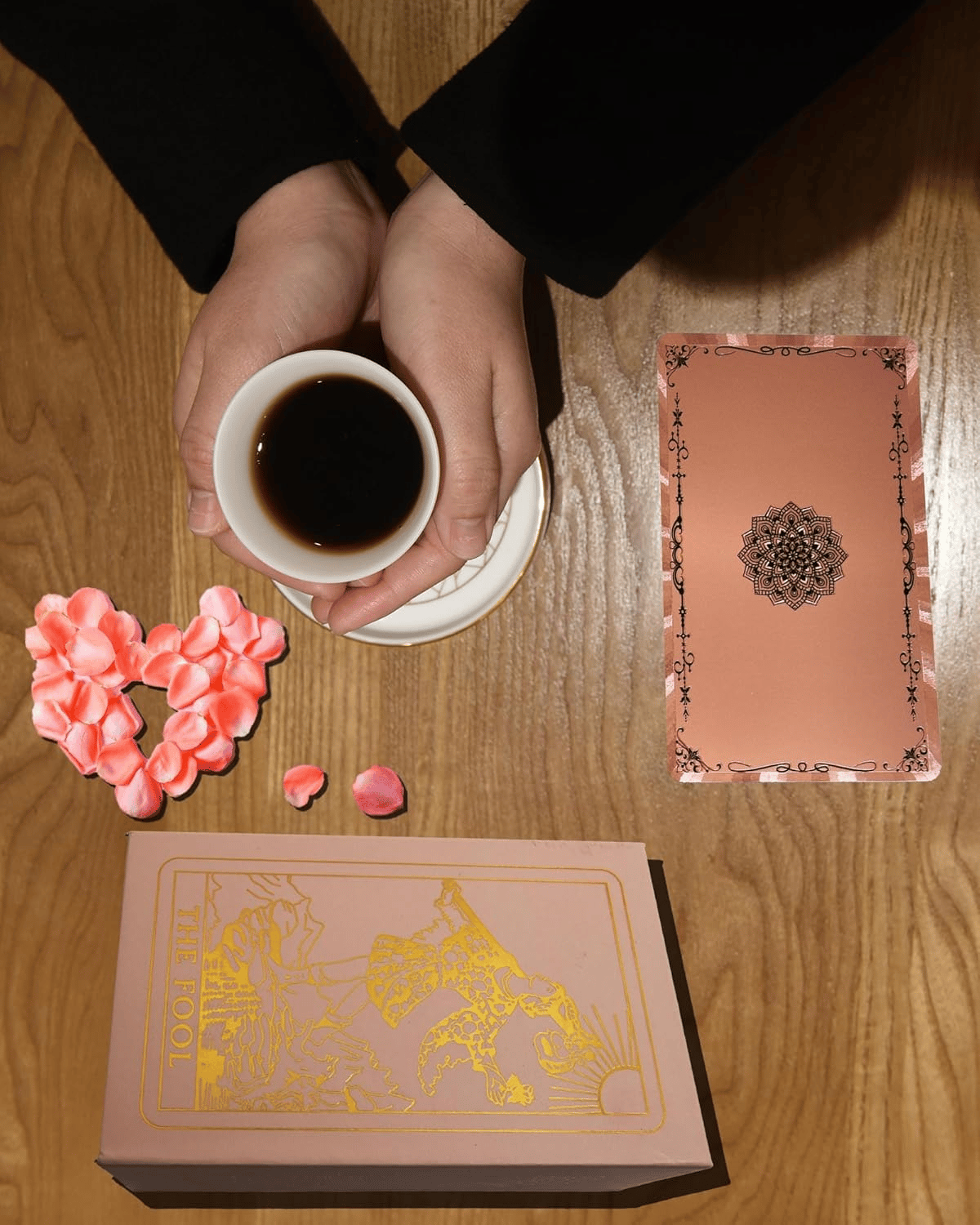 Witchy Cauldron Rose Gold Tarot Cards