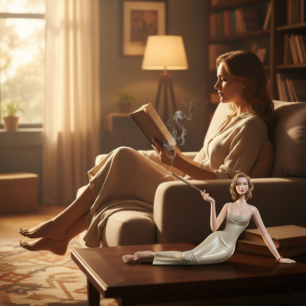 Sculpturaal aromatherapiebeeldje met wierook