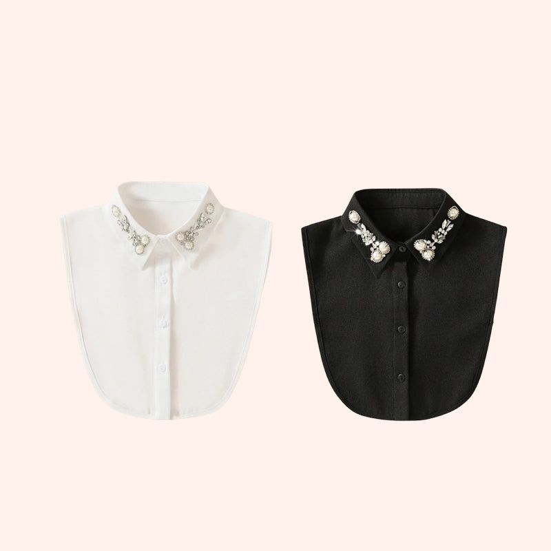 Diamond And Pearl Fake Collar