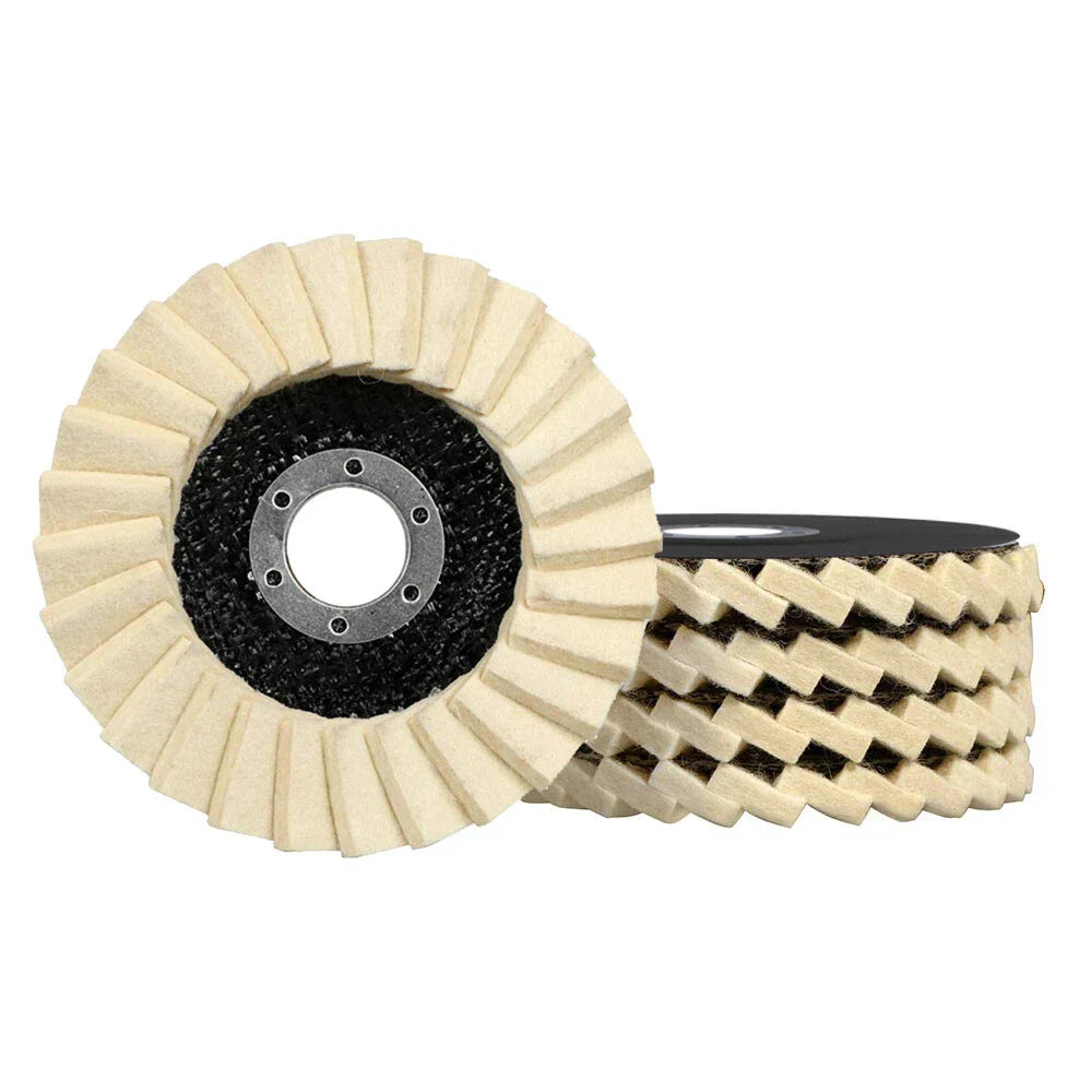 🔥Hot sale🔥5-inch lamellenpolijstschijf van wolvilt
