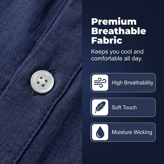 Lässiges Henley-T-Shirt für Herren