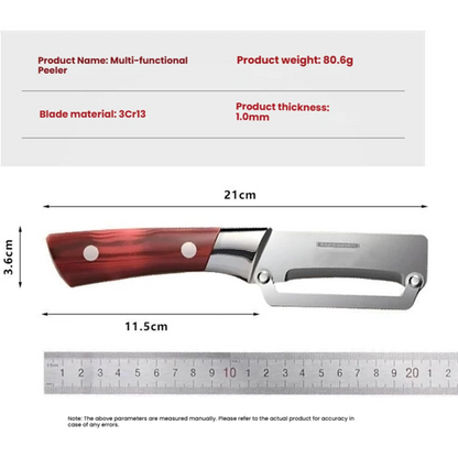 🥕 2 zum Preis von 1! 🎁 Multifunktionaler Küchenschäler – scharfe Klinge aus Edelstahl, ergonomischer Griff und schwenkbare Doppelaktion ✨